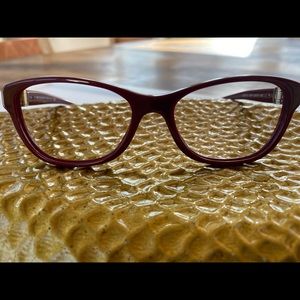 Bvlgari Dark Red Fame Glasses (Frames Only)
